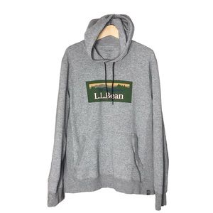 Large L.L. Bean Men's Bean's Comfort Camp Hoodie Hoody Sweatshirt With Logo